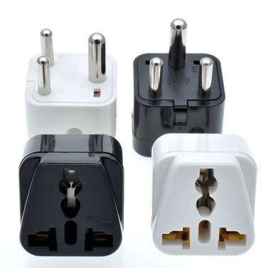 South African Switch Plug Converter Type M Plug Adapter Safe Grounded Small Travel Adapter Plug for South African/Indian Travel Power Plug Adapter Converter 0-10A 250V