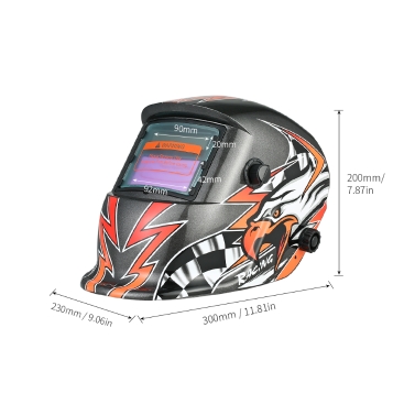 Industrial Welding Helmet Solar Power Auto Darkening Welding Helmet TIG MIG with Adjustable Head Band