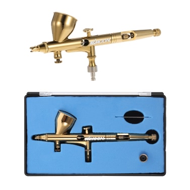 KKmoon 0.25mm Gravity Feed Dual-action Airbrush Kit Set Air Brush for Art Painting Tattoo Nail Art