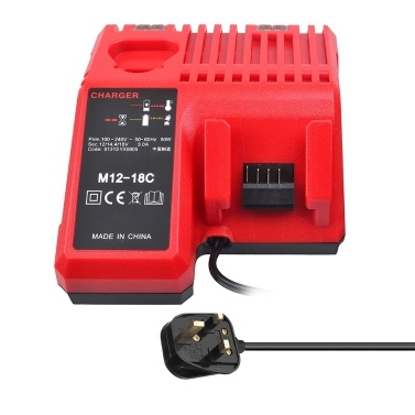 M12-18C Li-ion Battery Charger for Milwaukee 12 V 14.4V 18V C1418C 48-11-1815/1828/1840 M18 M14 M12 Lithium Battery