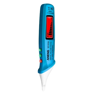 ANENG VC1018 Non-contact LCD Digital Voltage Tester 12V-1000V Multifunctional Pen Tester AC Voltage Detector Electric Continuity Battery Test Pencil with Sound Light Alarm