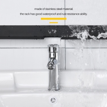Space-saving Bathroom Shelf Wall-Mounted Stainless Steel Storage Rack Floating Shelves Multifunctional Storage Shelf Wall Mounted Bath Holder Bathroom Flat Rack Holder