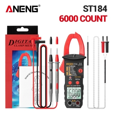 ANENG True RMS Digital Multimeter Clamp Meter DC/AC Voltage Detector AC Amp Meter with Ohm Capacitance NCV Continuity Diode Hertz Temperature Tester