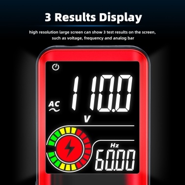 BSIDE S10 Intelligent 9999 Counts Multimeter Digital LCD Display AC/DC Voltmeter Ohmmeter Test Resistance Capacitance Frequency Diode Continuity NCV Live Line with Flash Light Data Hold