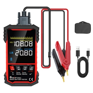 3.2-inch Display Battery Internal Resistance Tester Battery Voltage Measurement Device with Self-calibration Filtering Dual Alarm Prompts and Automatic Shutdown Functions