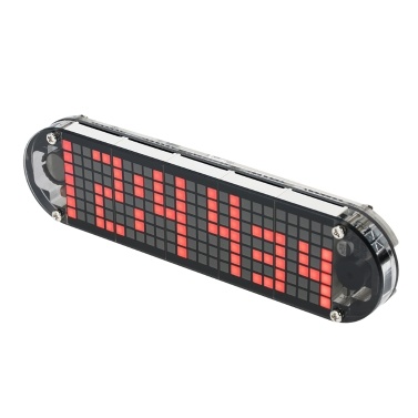 DS3231 High Accuracy DIY Digital Dot Matrix LED Alarm Clock Kit with Transparent Case Temperature Date Time Display