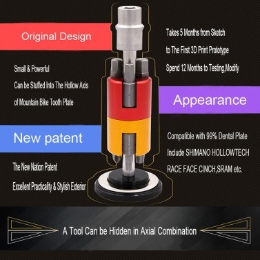 6-in-1 Aluminum Alloy Portable Bicycle Repair Tool Set Screwdriver Kits