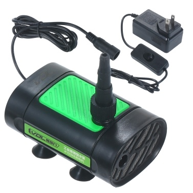 12V DC Brushless Submersible Water Pump 30W Ultra Quiet Fountain Water Pump 7L/Min with 10ft High Lift 3 Size Nozzle for Pond Aquarium Fish Tank Hydroponics