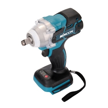 18V Cordless Impact Wrench Screw Driver Brushless Motor High Torque Electric Wrench with Battery and Charge Device