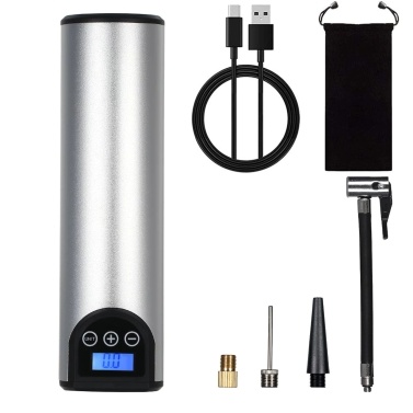 12V 150PSI Air Pump Tire Inflator Handheld 2000mAh Rechargeable Air Compressor with Pressure Gauge LED Lighting Auto Shut Off for Car Bike Motorcycle Tires Ball (Black)