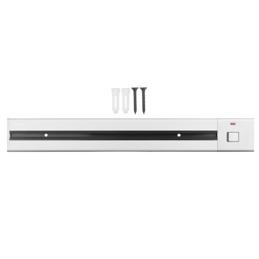 KKmoon Electrical Outlet Track Surface Mounted Power Outlet Track 60cm Aluminum Alloy Kitchen Sockets Track Wall Outlet Extension Sliding Rail Works with Movable Power Outlet