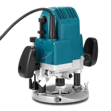 Electric Plunge Wood Router Multifunctional Wood Milling Engraving Slotting Trimming Machine 220V for Woodworking
