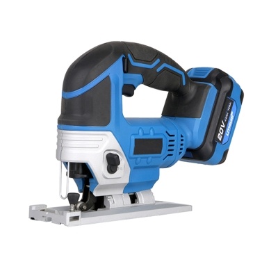 Jig Saw, 20V Cordless Jigsaw for Woodworking with 4 Orbital Settings, 2300 SPM, T-shank Blade, 4.0 Ah Battery, Fast Charger, Tool-Free Blade Clamp, 45° Bevel Adjustment, LED Light, Parallel Saw Guide,