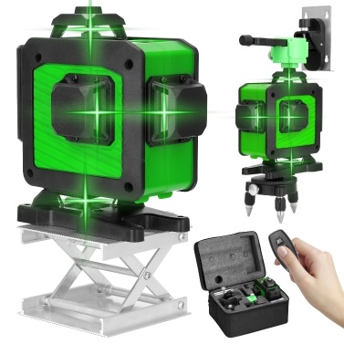 KKmoon Multifunctional 4D 16 Lines Laser Level Tool Vertical Horizontal Lines with Self-leveling Function