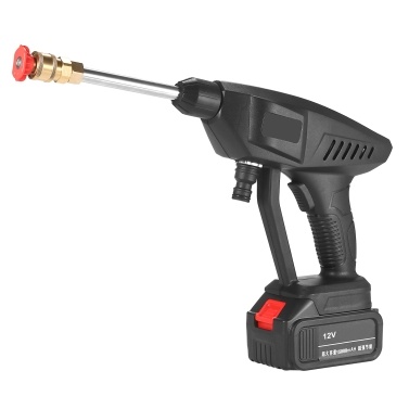 12V Portable High Pressure Washer Machine 15A 30Bar Cordless Washer Gun With Foam Generator Nozzle Water Pump Auto Garden Sprayer Handheld Wireless Pressure Washer