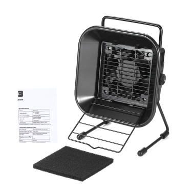 220V 30W Fume Extractor Solder Smoke Absorber with Active Carbon Filter Sponge Adjustable Angle Quiet Fan for Soldering Station