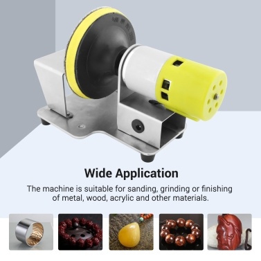 KKmoon Electric Rotary Polisher Table Disc Sander with 7 Variable Speed 20 Pieces 3-Inch Sanding Discs for Polishing Grinding Finishing of Wood Plastic