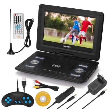 10.1inch High Denifition TV DVD Player Portable VCD MP3 MPEG Viewer with Game Handle and Compact Disc