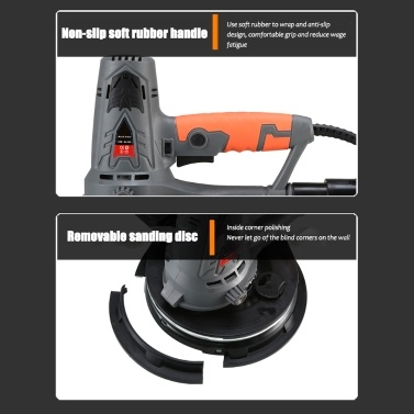 220V 1390W Electric Wall Grinding Machine Household Decoration Utility Tools with LED Lighting Strips Speed Adjustable
