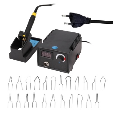 Multifunctional Digital Electric Gourd Wooden Pyrography Machine Pointer Instrument with 23pcs Heating Pen Heads