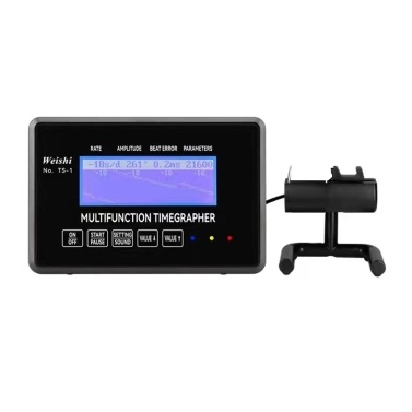 WeiShi 100~240V Mechanical Watch Timegrapher Rate Deviation Amplitude Polarization Lift Angle Cycle Test Multi-function Calibration Instrument Touchable Screen Home Watch Shop Repairs Utility Tool