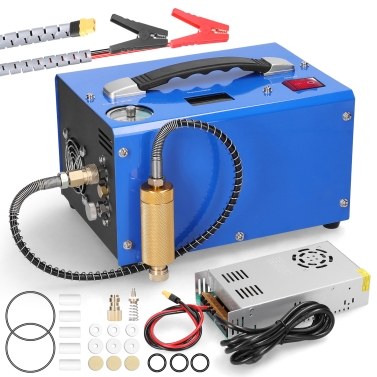 4500PSI Electric High Pressure Air Compressor with Barometer Intelligent Portable Automatic Shutdown Air Compressor Pump