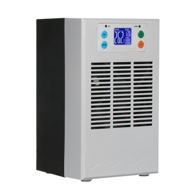 100W 30L Small Fish Tank Water Heater & Chiller Aquarium Chiller Semiconductor Electronic Aquarium Cooler LCD Display Quiet Digital Fish Tank Cooling & Heating System Small-Scale Refrigeration Cooling