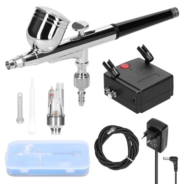Multi-purpose Professional 0.3mm Airbrush Air Compressor Kit 20-35PSI Airbrush Pen Air Pump Set for Model Making DIY Art Painting