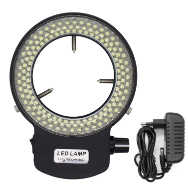 Microscope LED Illuminating Light 114pcs LED Light Beads Microscope Glareproof Supplementary Light Source with Brightness Adjustable Function