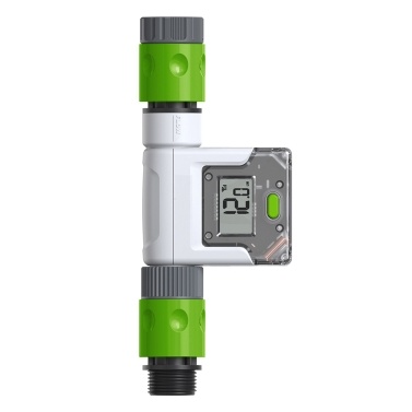 Wi-Fi Water Flow Meter for Garden Hose Smart Water Meter with 4 Flow Modes Real-Time Flow Tracking Easy Reading Display Usage Alerts