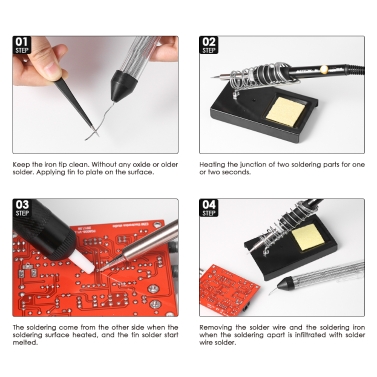 Meterk 14 in 1 Soldering Iron Kit 60W Adjustable Temperature Welding Soldering Iron