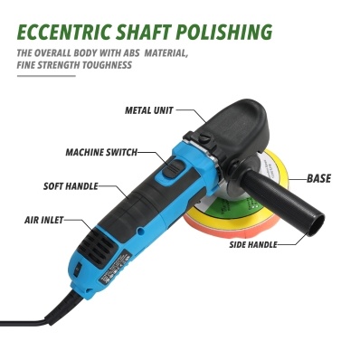 220V-240V 680W Adjustable Speed Dual Action Car Polishing Machine Shock Polisher Sealing Glaze Waxing Machine
