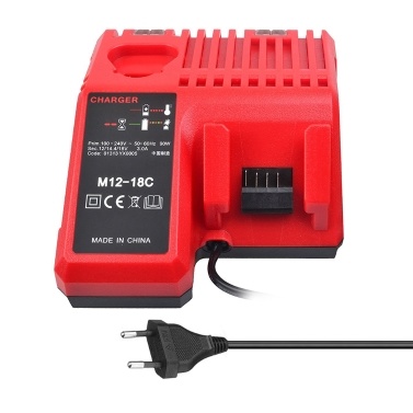M12-18C Li-ion Battery Charger for Milwaukee 12 V 14.4V 18V C1418C 48-11-1815/1828/1840 M18 M14 M12 Lithium Battery