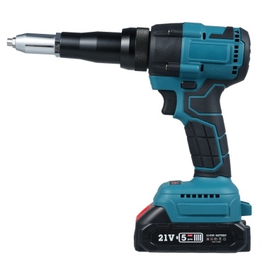 Lithium Battery Riveter Portable 21V Electric Automatic Brushless Blind Riveter Tool Kit with Battery and Charger for 1/8'' 5/32'' 3/16'' Rivets