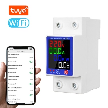 Automatic Reclosure Protector Intelligent Metering Breaker LCD Display Reclosing Switch Overload Overvoltage Undervoltage Current Limiting Protections Circuit Breaker