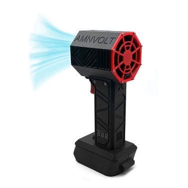 Handheld Jet Fan 1000g High Thrust Violent Fan 50mm Brushless Motor Ducted Turbofan High Power Duct Fan Portable Dust Blower Keyboard Cleaning Tool (For Dewalt 16.8-21V Battery)