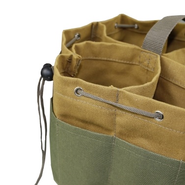 Outdoor Canvas Cylinder Kit Bag Garden Hardware Tool Bag Portable Wear-Resistant Strong Drawstring Tool Storage Bag Tool Organizer