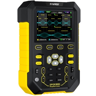 FNIRSI Handheld Fluorescent Digital Oscilloscope Dual-channel 2in1 Oscilloscope 20M Signal Generator with 2.8inch IPS Screen
