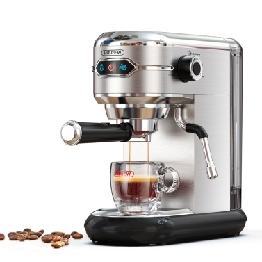 HiBREW H11 1450W Coffee Maker 19 Bar Semi Automatic Espresso Machine Strong Steam Foaming System with Control Panel