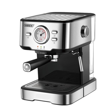 HiBREW H5 1050W Coffee Maker, 20 Bar Semi-Auto Cappuccino Espresso Coffee Machine, 1.5L Capacity, Temperature Display