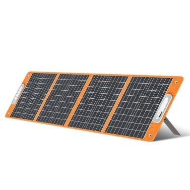 Flashfish 18V/100W Portable Solar Panel Foldable Solar Charger with DC Output for Portable Power Station PD Type-c/QC3.0 Output Port for Phones Company Camping RV Travel