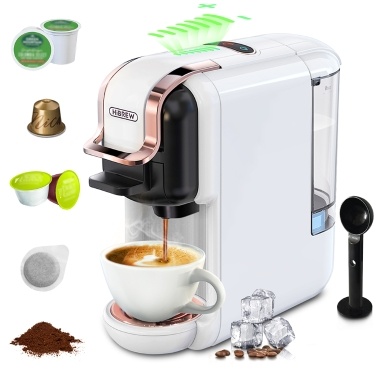 HiBREW H2B 5 in 1 Multi-Capsule Cold & Hot Coffee Maker (White)