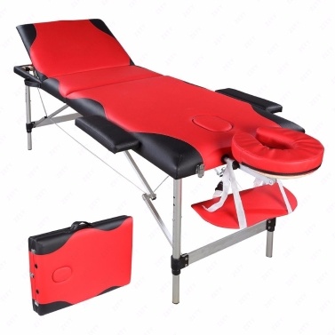 3 Sections Folding Aluminum Tube SPA Bodybuilding Massage Table