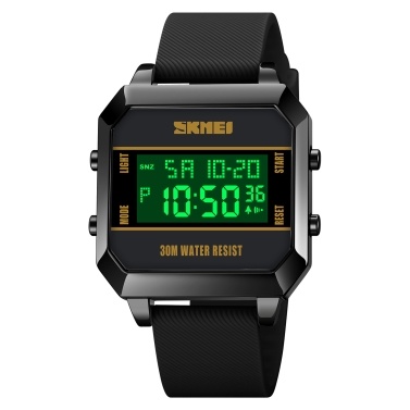 SKMEI 1848 Digital Watch: Waterproof with Backlight, Stopwatch, and Dual Time Display