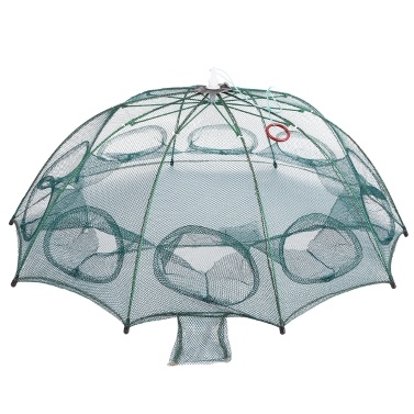 4/6/8/10 Hole Automatic Fishing Trap Portable Folding Fishing Net Fish Shrimp Minnow Crab Mesh Trap Cage