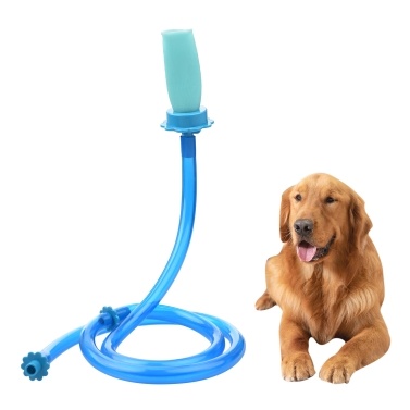 Slip-on Dog Wash Hose Attachment Handheld Pet Shower Hose for Showerhead Sink 5FT Hose Length Fits Up to 6 Inch Diameter Heads (NOT for Tub Water Tap)