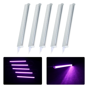 5-Pack LED Grow Light Strips 5W T5 Tube LED for Plants High Output Integrated Fixture Extendable 24 Inches Grow Lights for Greenhouse Plant Grow Shelf（AU Plug）