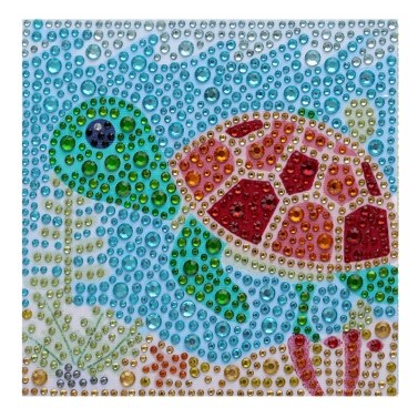 DIY 5D Diamond Painting Cute Tortoise Pattern 150x150mm Full Drill Diamond Embroidery Desktop Decor Children Gift