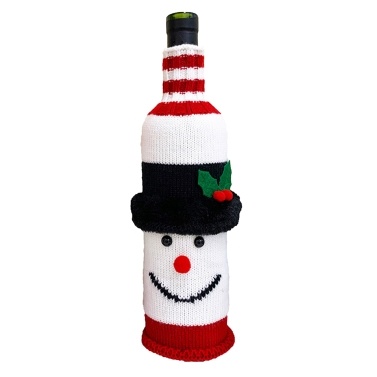 Christmas Wine Bottle Cover Snowman Wine Bottle Cover