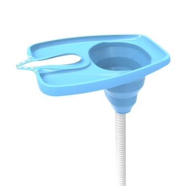 Hair Wash Basin Collapsible Shampoo Trays with Tube Earplugs Mobile Hair Washing Basin No Spills Wash Hair In Bed Hair for Elderly Disabled Pregnant Injured